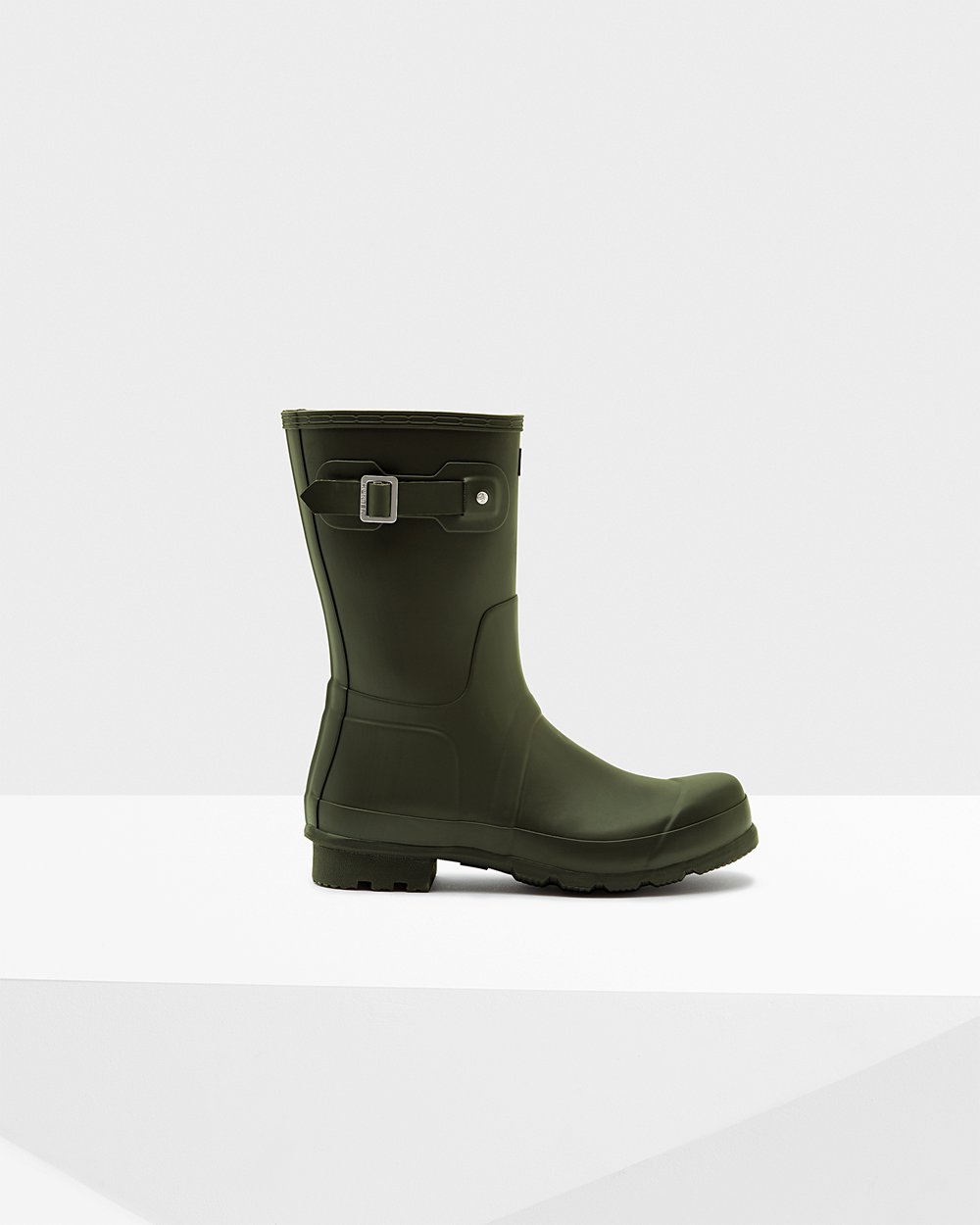 Hunter Hombre Original - Botas de Lluvia Verde Oscuro Oliva - 267-HGEMBU